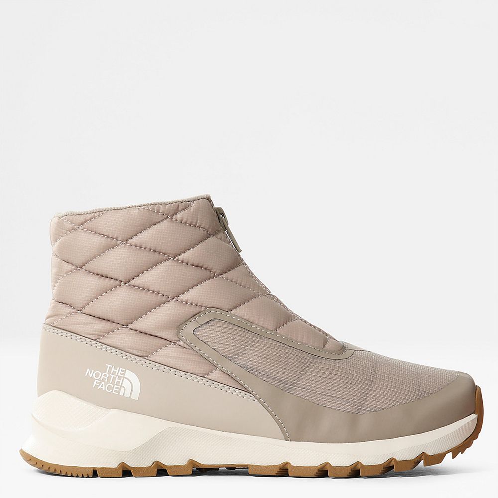 The North Face Boots Womens Australia - The North Face Thermoball™ Progressive Zip-Up Khaki / White